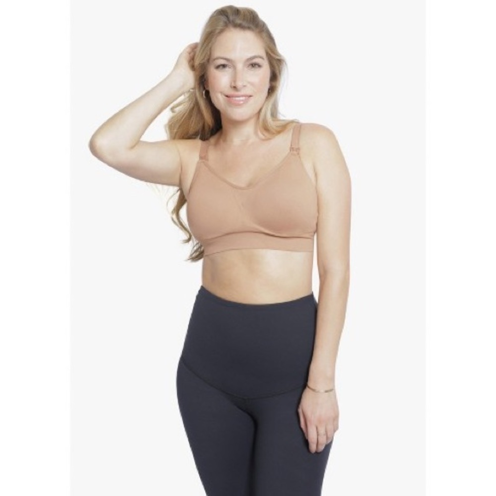 Ingrid & Isabel Maternity Nude Cooling Nursing Pumping Bra Women’s Small